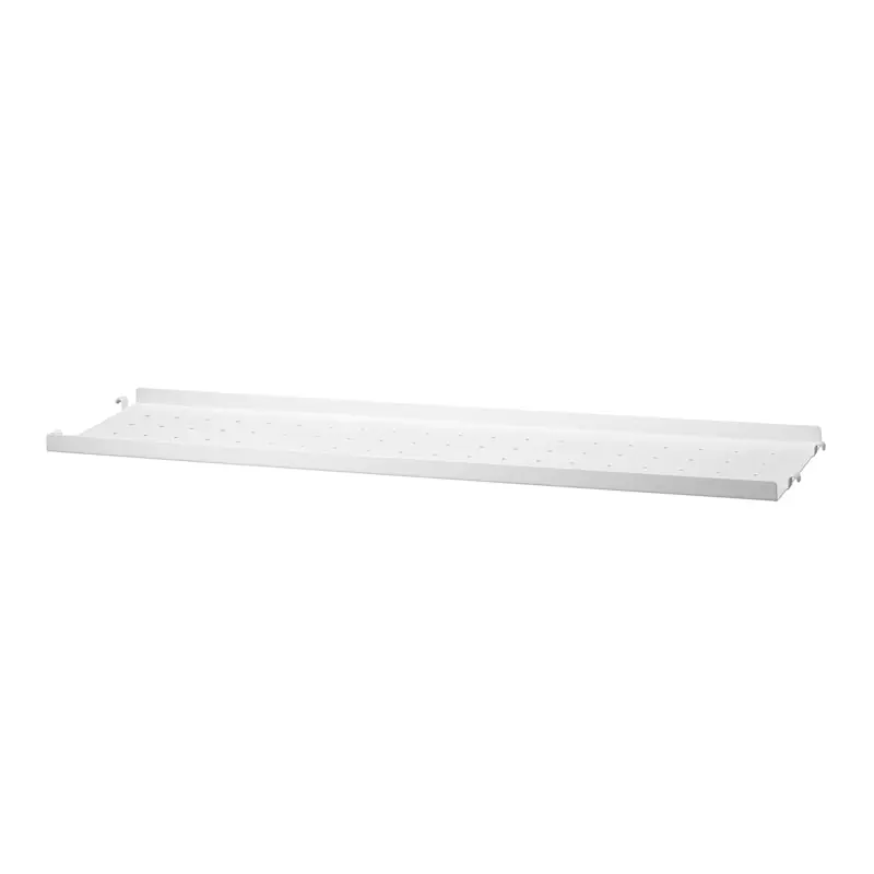 String Hyllplan Med Låg Kant Metall 20x78 cm, Vit Lägg i varukorgen