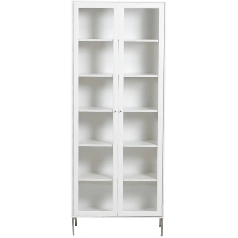 Billigare Volt Skåp Glasdörr Vit, 75x32x190 cm