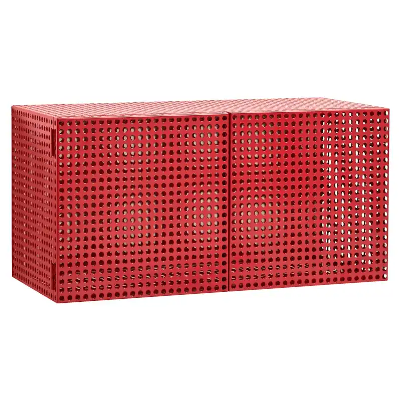 Säker betalning Perforated Väggskåp, Vinröd