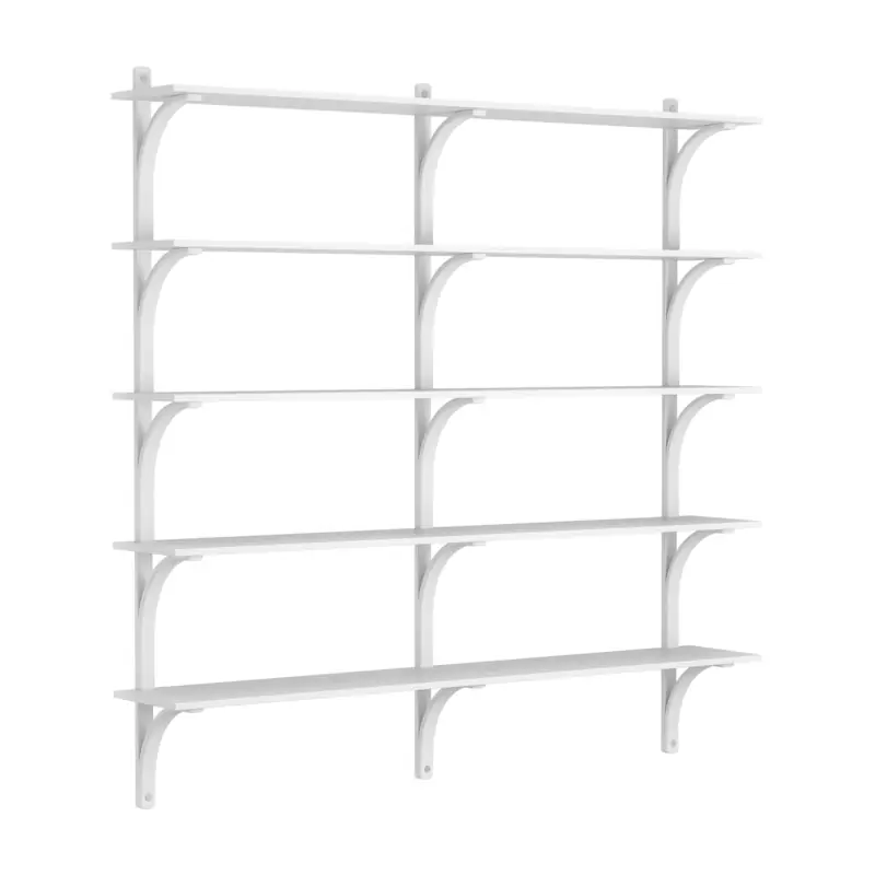 Levi Vägghylla 180 cm Stor, Aluminium / Vitlaserad Ask Sänkt pris