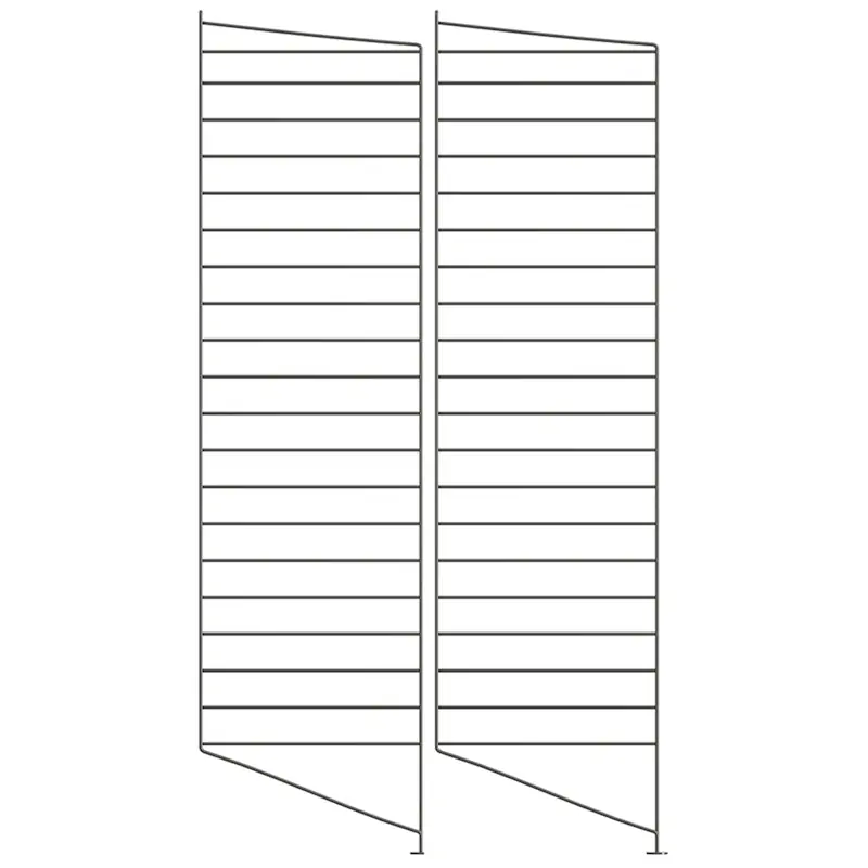 Rabatt String Gavlar Golv 30x115 cm 2-pack, Mörkgrå