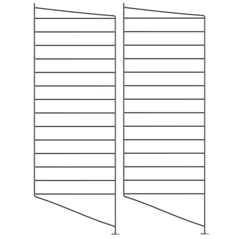 String Gavlar Golv 30x85 cm 2-pack, Mörkgrå Premium