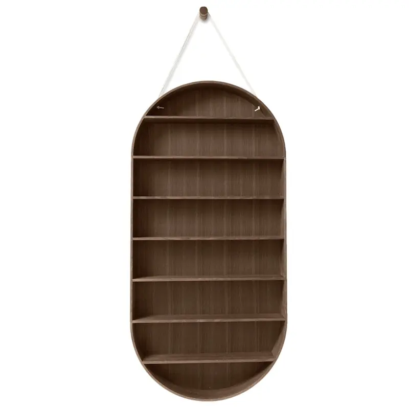 Snabb frakt Oval Dorm Hylla 110 x 54 cm, Rökt Ek