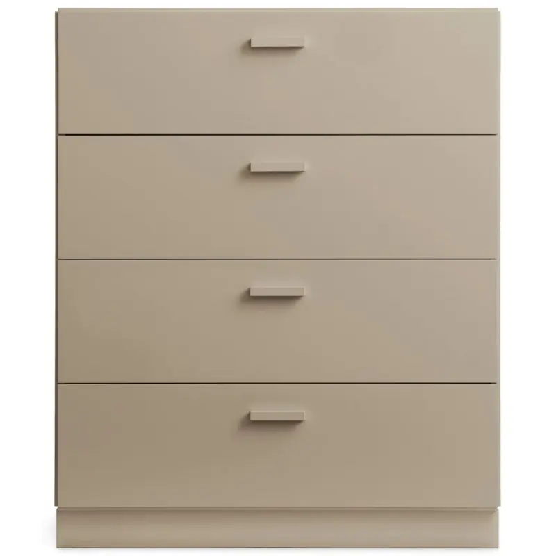 Relief Byrå Bred Med Sockel, Beige Fri frakt