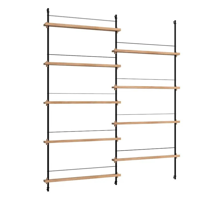 Magazine Hylla 162x188 cm, Ek/Svart Endast denna vecka