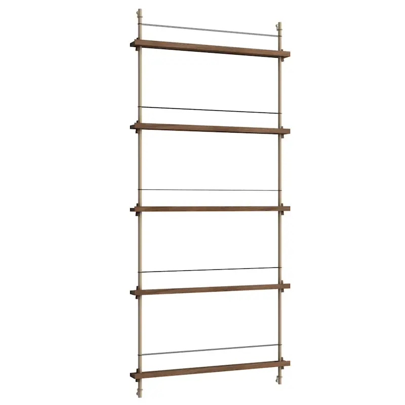 Magazine Hylla 85x188 cm, Rökt Ek/Varmgrå Populärt val