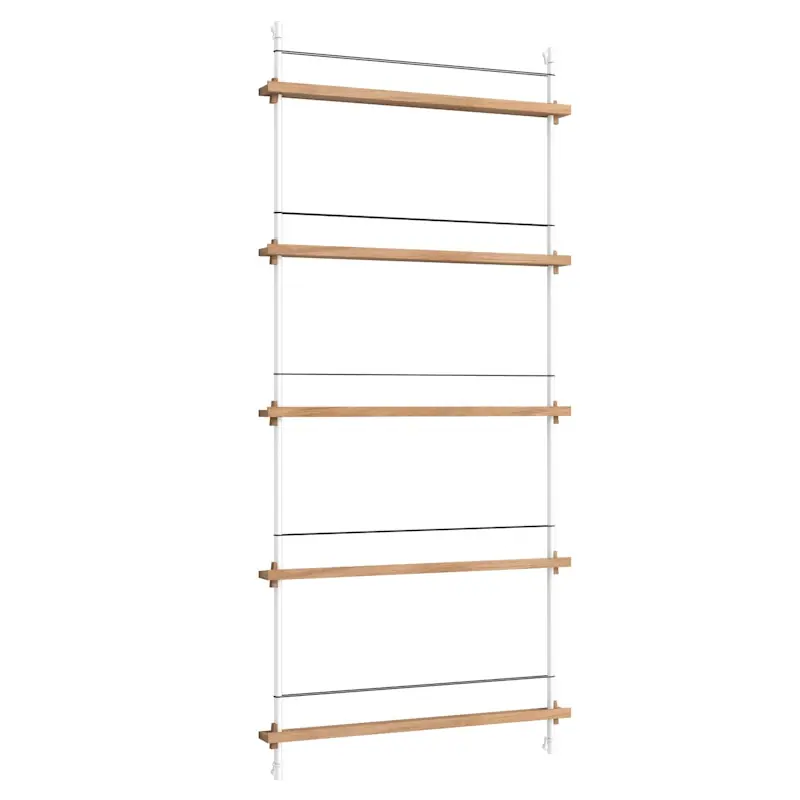 Magazine Hylla 85x188 cm, Ek/Vit Köp online
