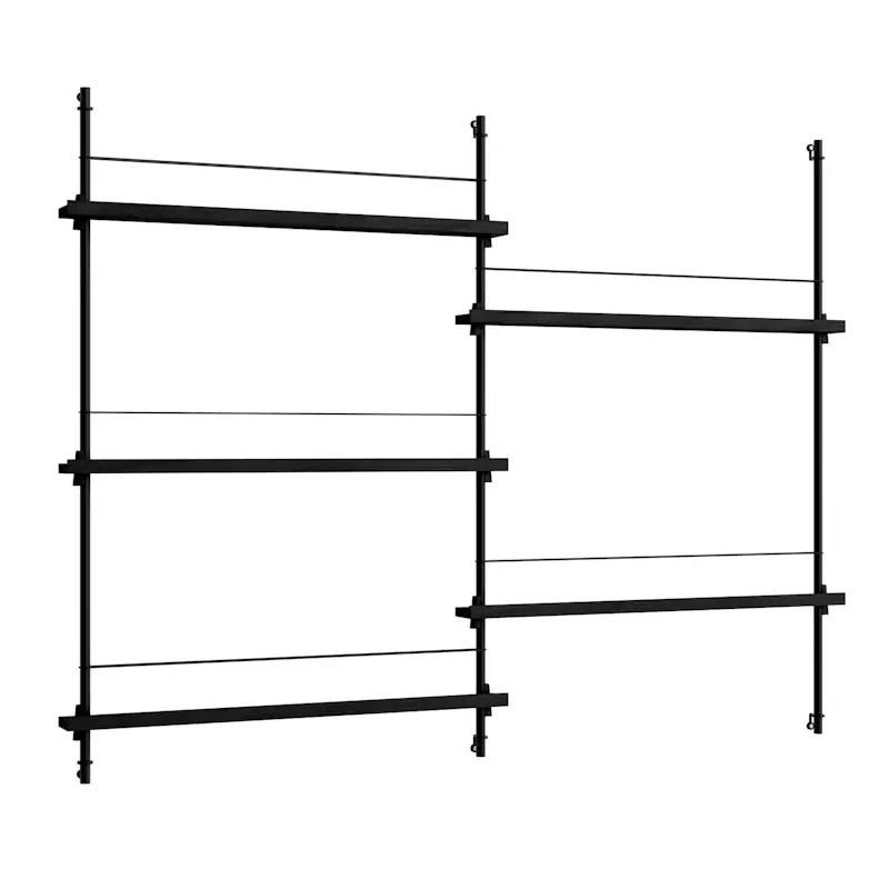 Nyhet Magazine Hylla 123x162 cm, Svart