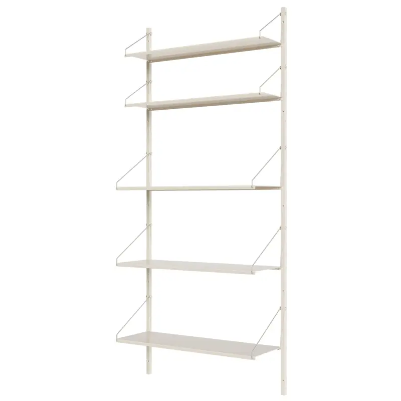 risnedsättning Library Hylla 80x185 cm, Varmvit