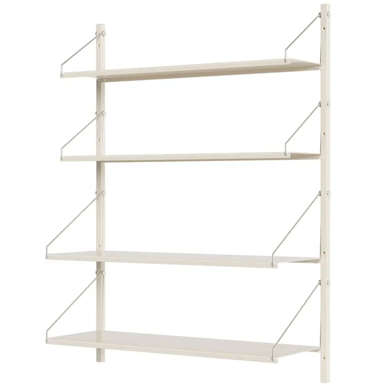 Fynd Library Hylla 80x108 cm, Varmvit