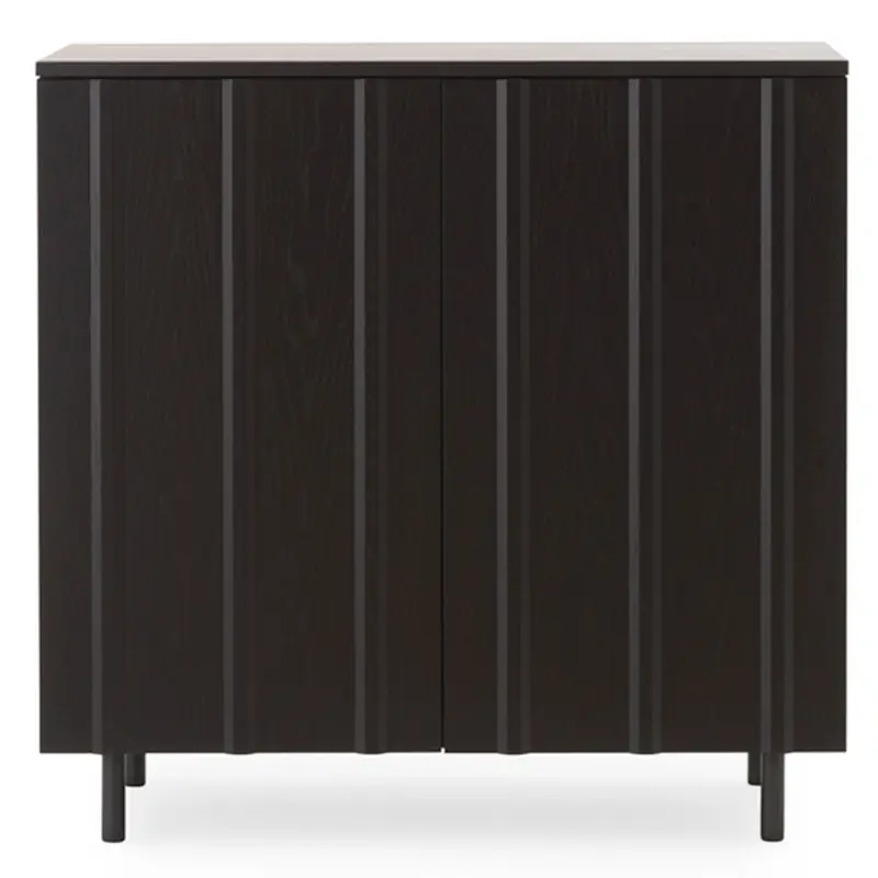 Rib Cabinet Skåp Ek, Svart Fynd