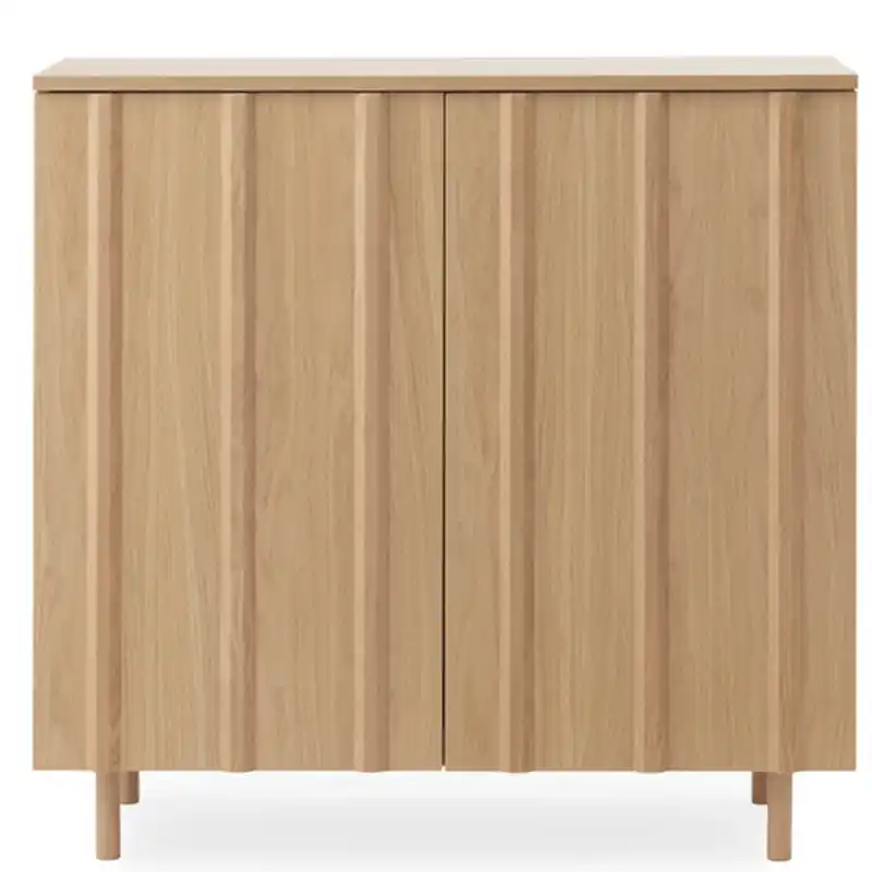 Rib Cabinet Skåp Ek, Natur Rabatt