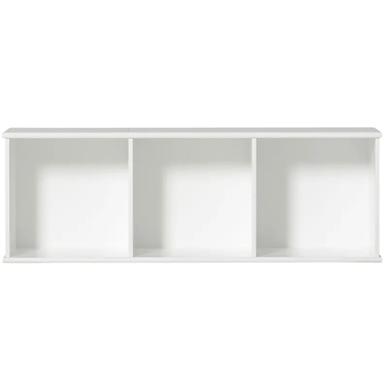 Rabatt Wood Hyllenhet 3x1 Horisontal med Stöd, Vit