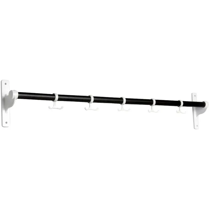 Nostalgi Kroklist 100 cm, Vit / Svartbetsad Ek Billigare
