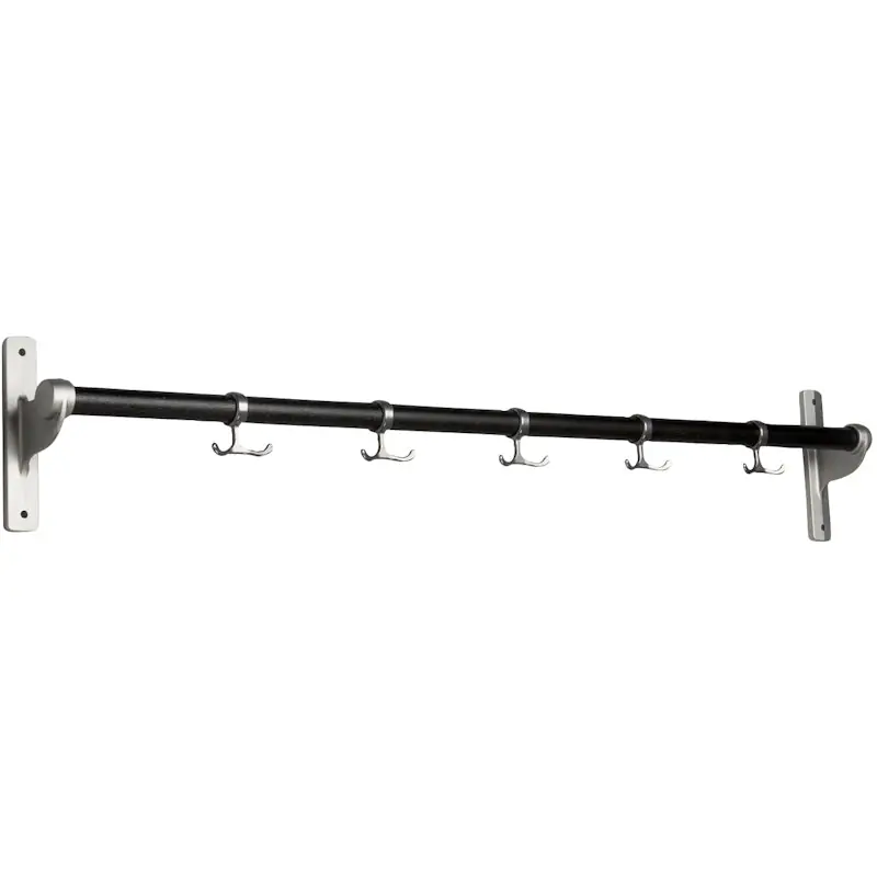 Nostalgi Kroklist 100 cm, Aluminium / Svartbetsad Ek Populär