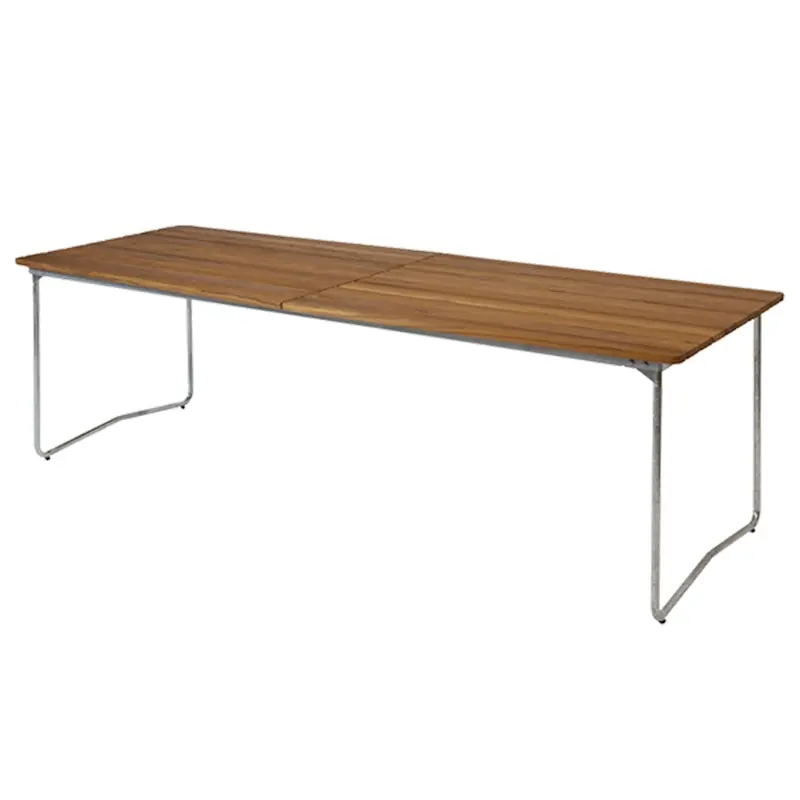 B31 Bord 92x230 cm, Obehandlad Teak / Varmförzinkat Stål Lägg i varukorgen