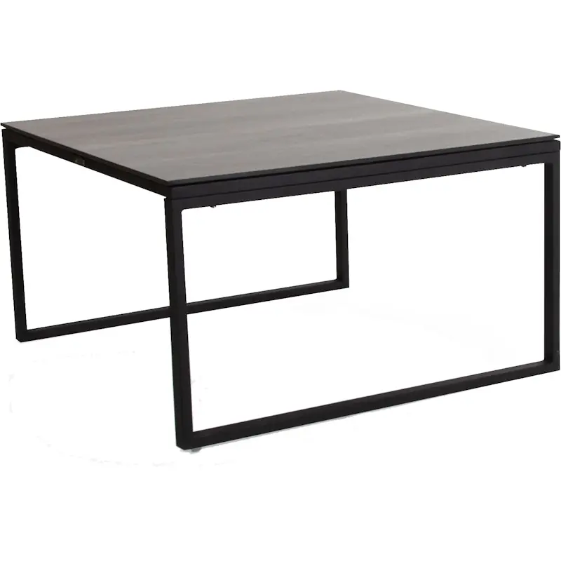 Snabb leverans Talance Soffbord 80x80cm H45, Svart/ Mörkgrå