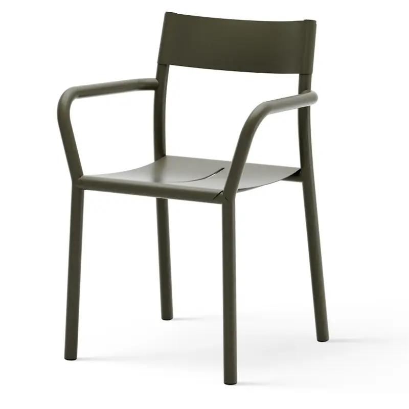 Billigare May Armchair, Outdoor, Steel, Dark Green