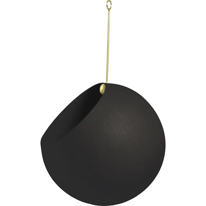 Kundfavorit Globe Hängande Kruka Ø21x32 cm, Svart