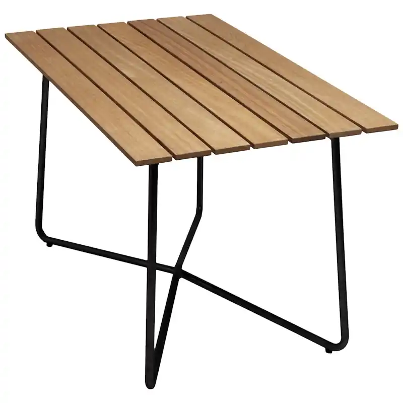 B25A Bord, Oljad Ek / Svart I lager