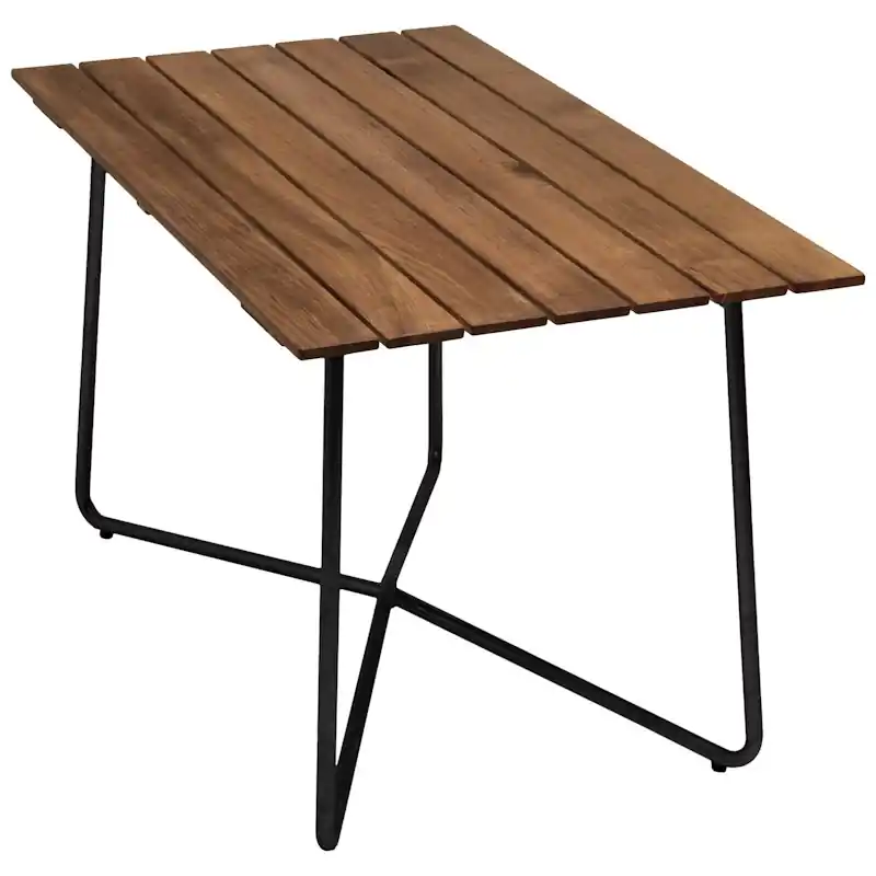 B25A Bord, Obehandlad Teak / Svart Köp online