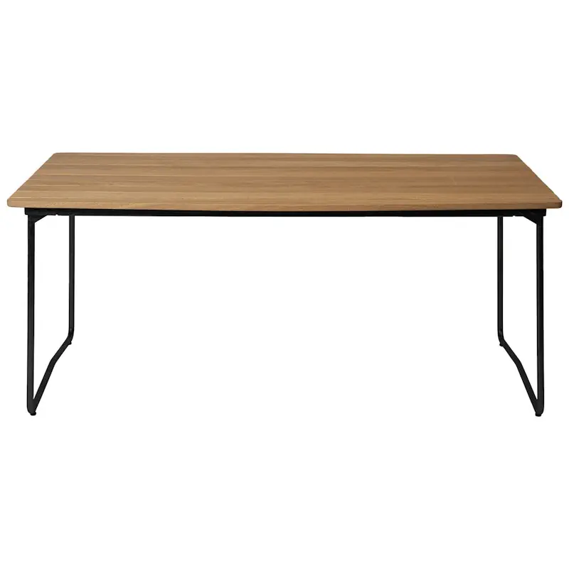 Rabatt B31 Bord 92x170 cm, Oljad Ek / Svart