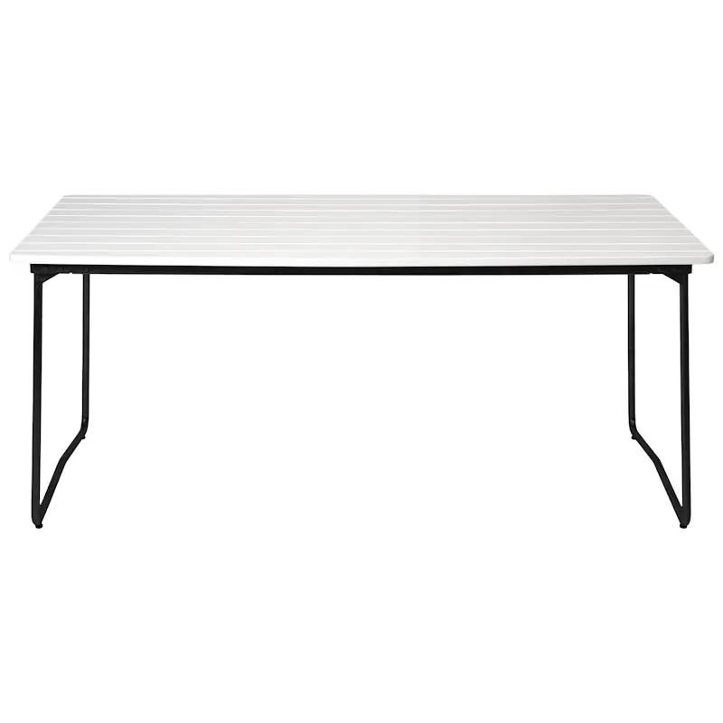 B31 Bord 92x170 cm, Vitlackerad Ek / Svart Snabb leverans