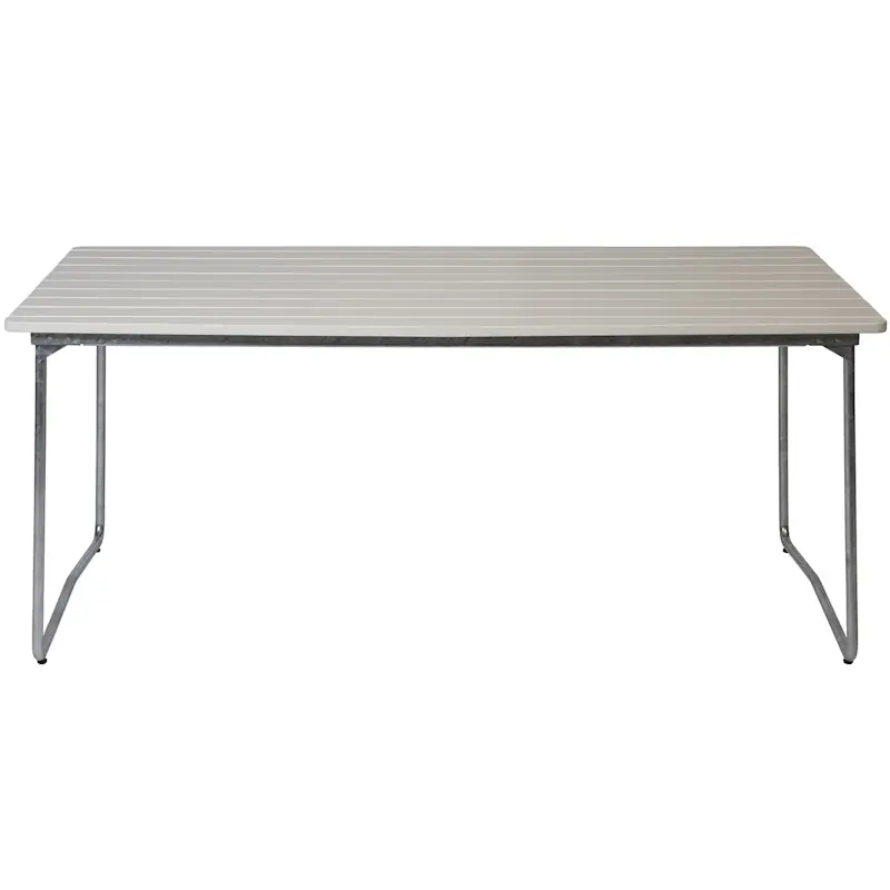 Beställ nu B31 Bord 92x170 cm, Vitlackad Ek / Varmförzinkat Stål