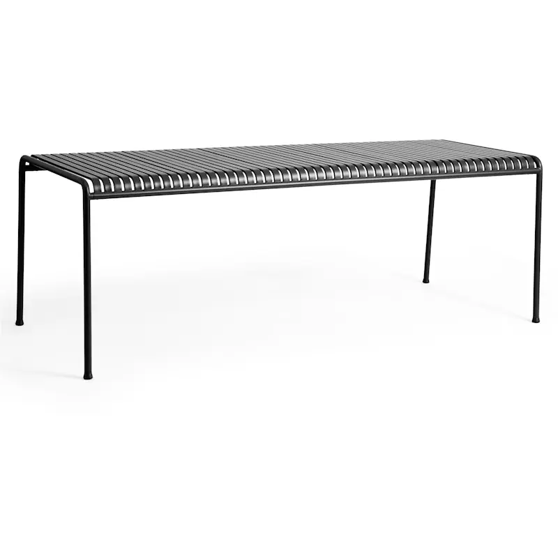 Billigare Palissade Table 90x220 cm 4 Legs, Anthracite powder coated steel