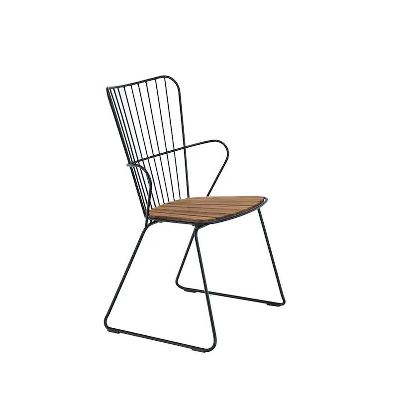 Beställ idag Paon Matstol, Svart/Bambu
