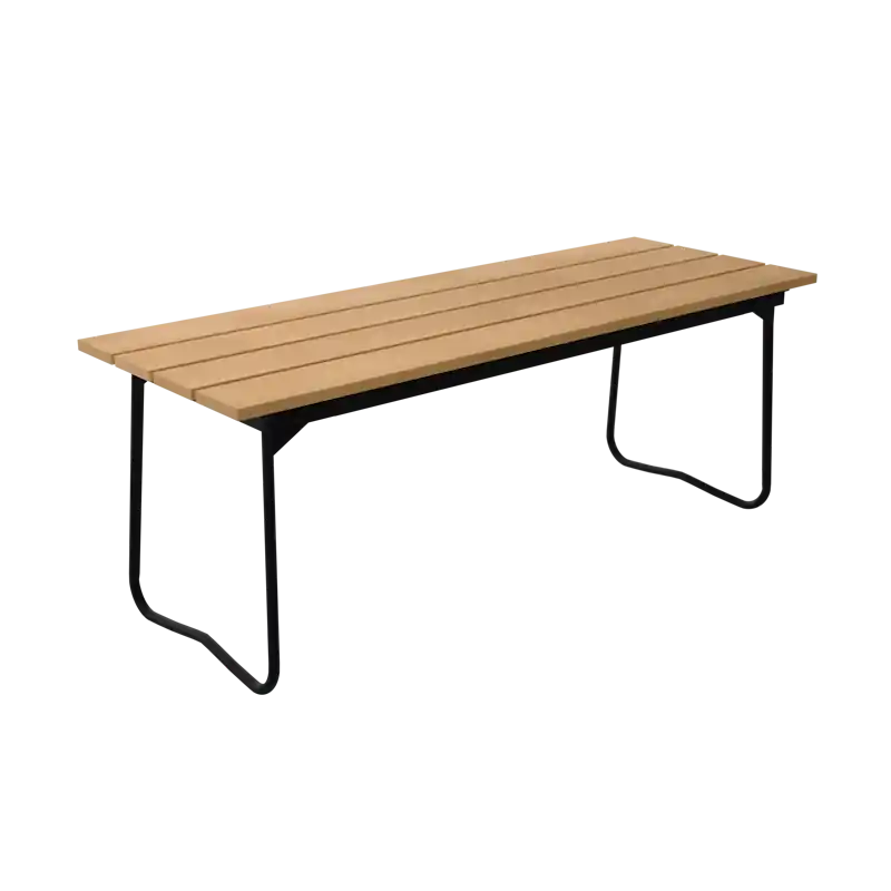 Trygg betalning Bänk 8 110 cm, Oljad Ek / Svart Stål