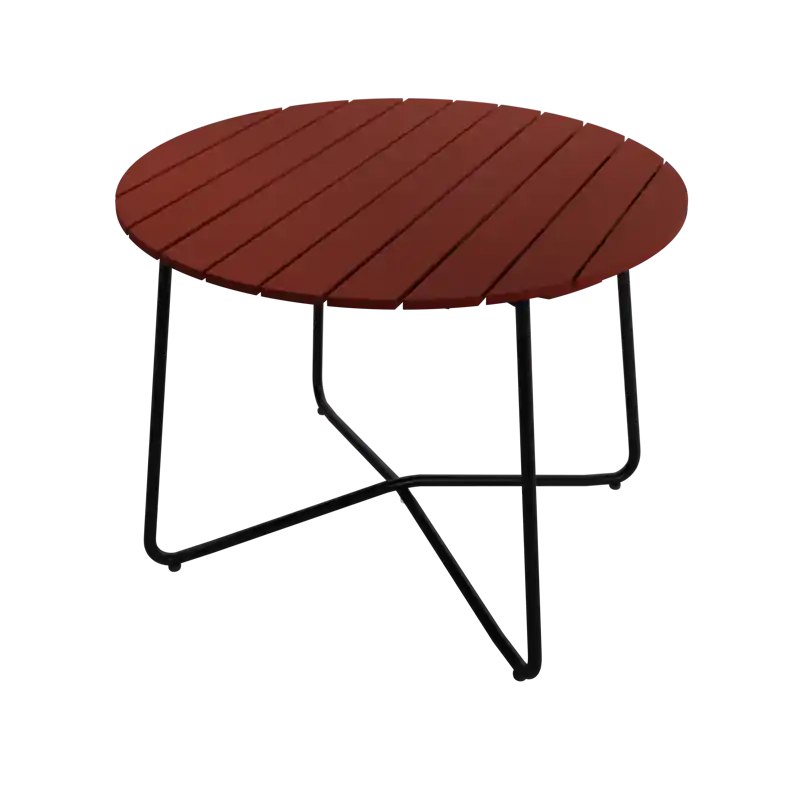 9A Bord Ø100 cm, Mörkröd / Svart Rabatter