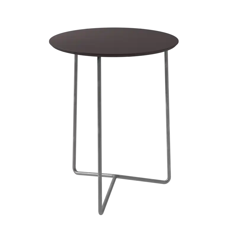 High Tech Bord Ø60 cm, Charcoal / Varmförzinkat Stål Rabatt