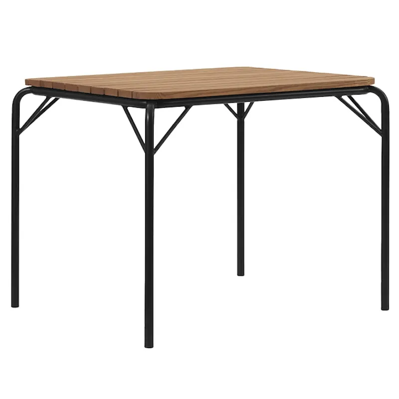 Vig Bord 90x90 cm, Robiniaträ / Svart Handla nu