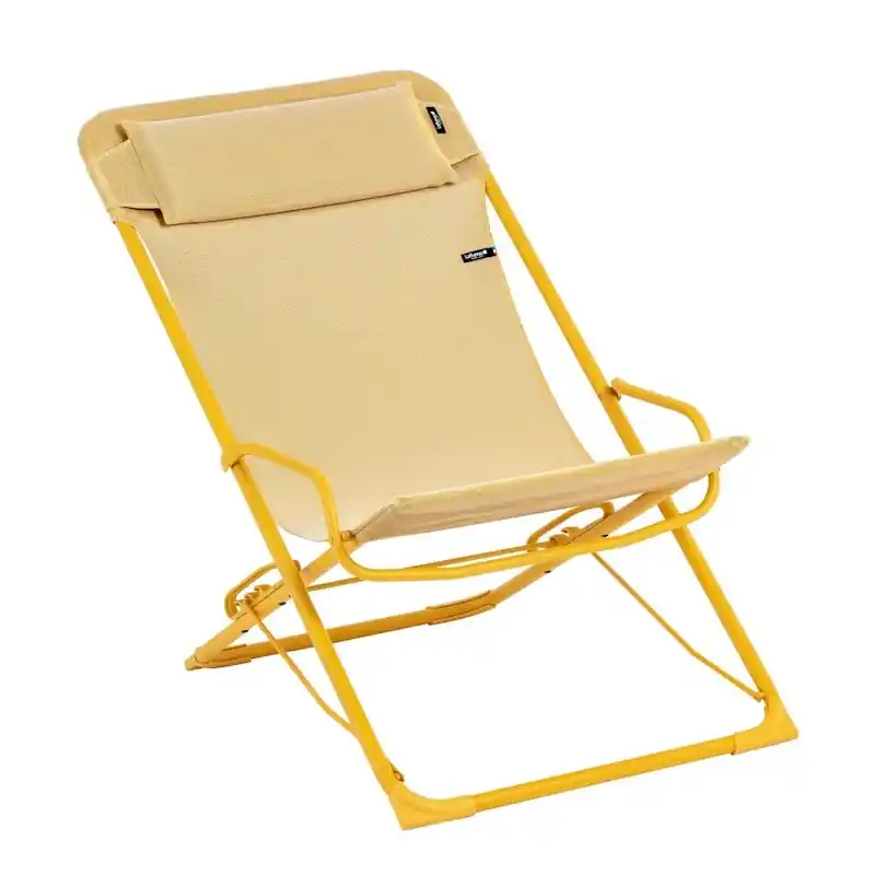 Transaswing Hopfällbar Gungande Solstol, Gul Köp online