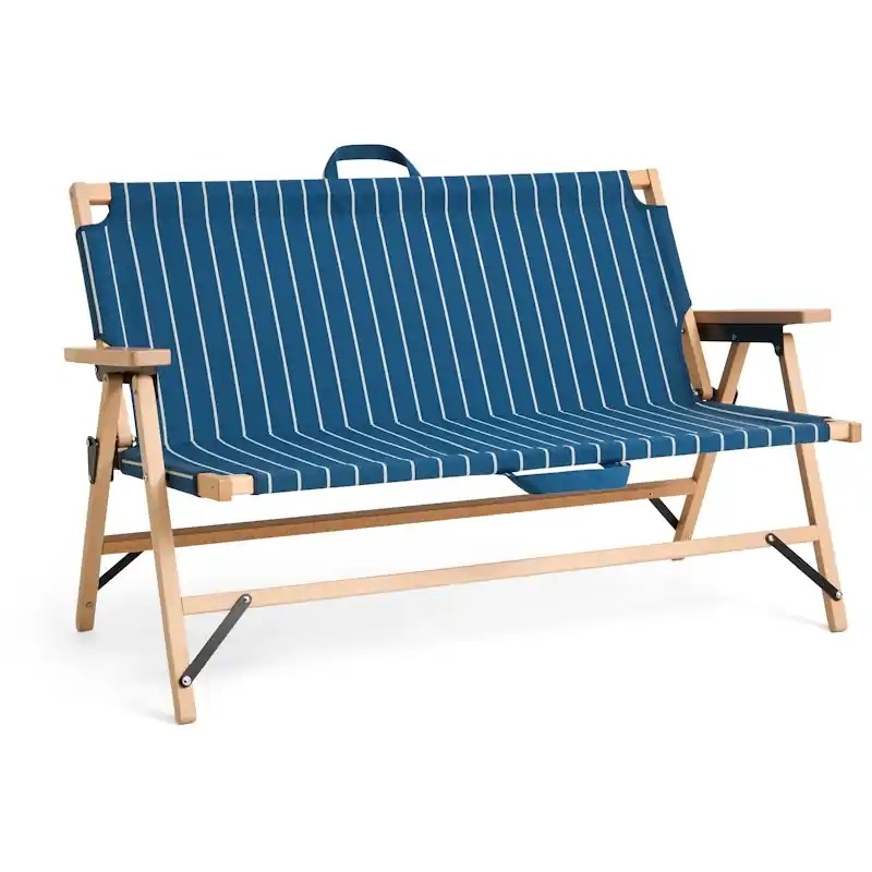 Köp online Outdoor Market Folding Sofa, Blue With Beige Stripe