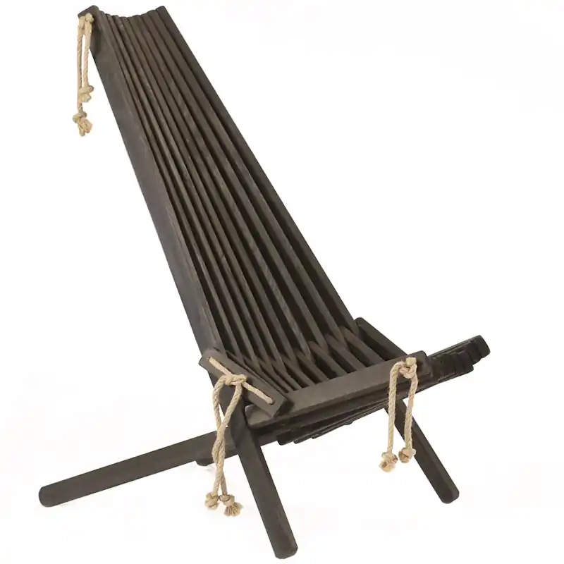 Begränsad tid Ecochair Loungestol Oljad Furu, Svart