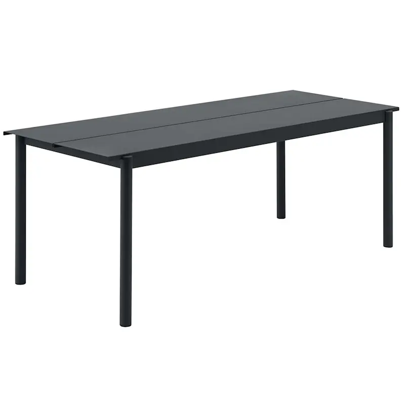 Linear Bord Stål 75x200 cm, Antracit Beställ nu