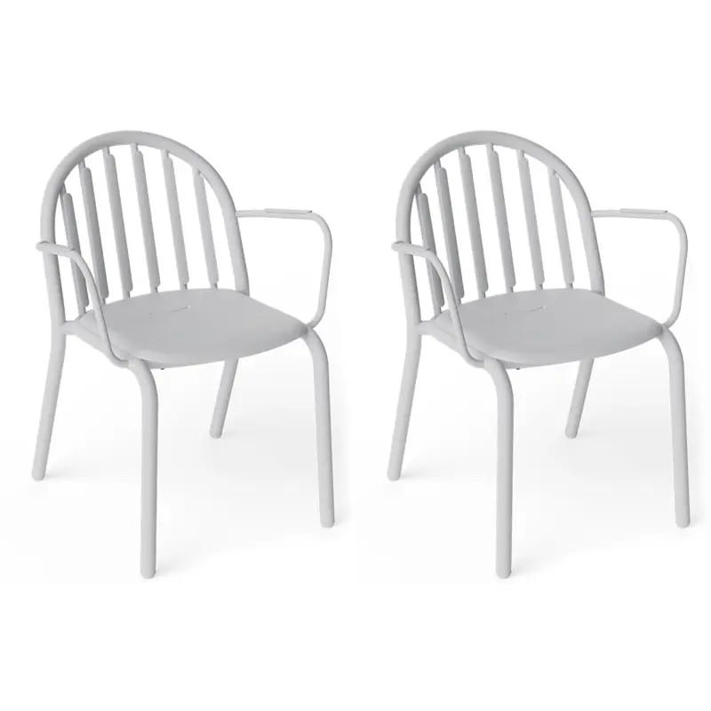 Lägg i varukorgen Fred's Karmstol 2-pack, Ljusgrå