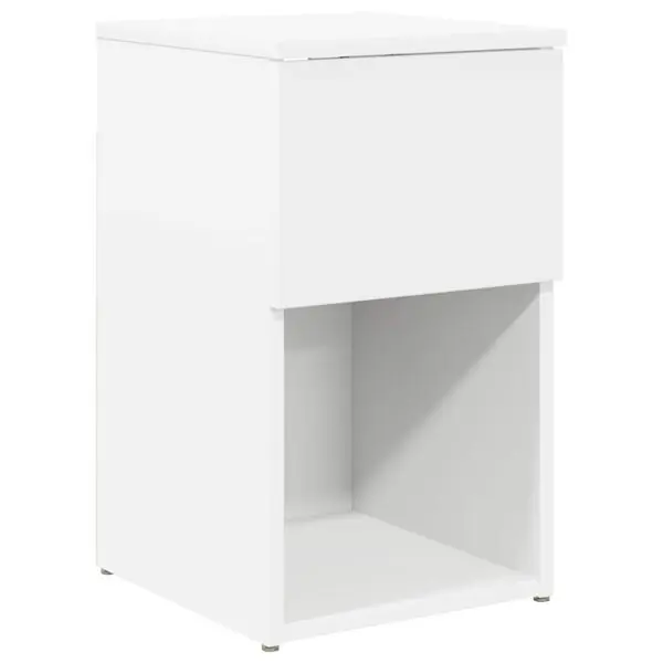 vidaXL Sängskåp Vit 29 x 31,5 x 49 cm Konstruerat trä Endast idag