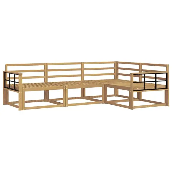 Köp online vidaXL Utomhussoffset 4 pcs Vit 247,5 x 168,5 x 73 cm