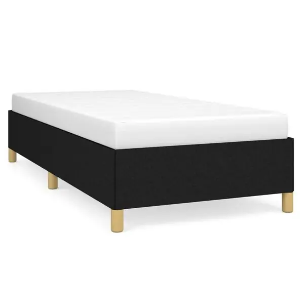 vidaXL Sängram utan madrass svart 90x200 cm tyg Trygg betalning