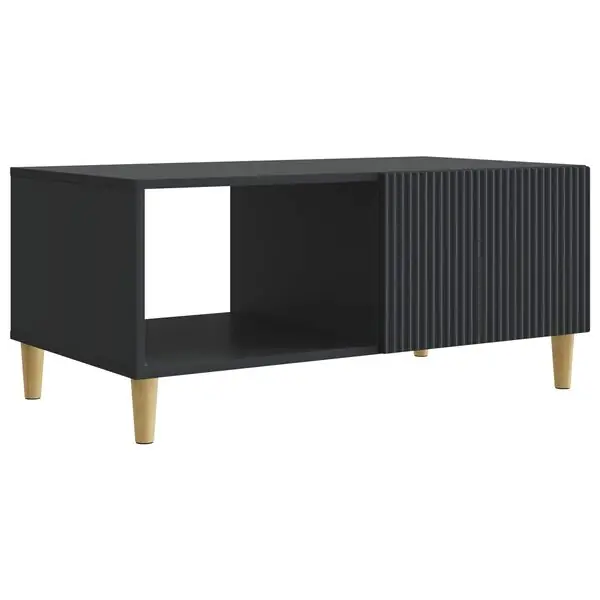Rabatter vidaXL Kaffeebord Svart 90 x 50 x 40 cm Konstruerat trä