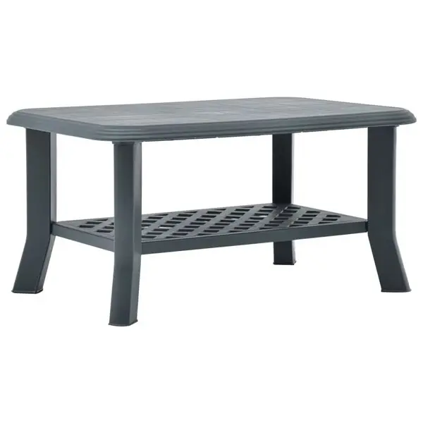 vidaXL Soffbord grön 90x60x46 cm plast Bästa pris