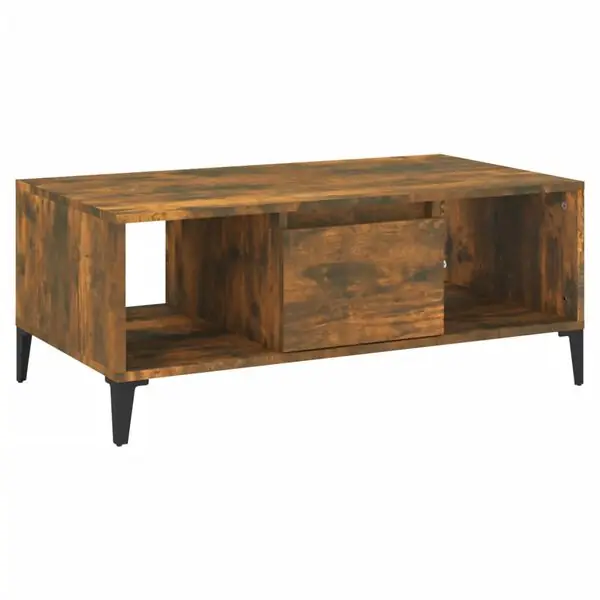 Köp online vidaXL Soffbord rökfärgad ek 90x50x36,5 cm konstruerat trä