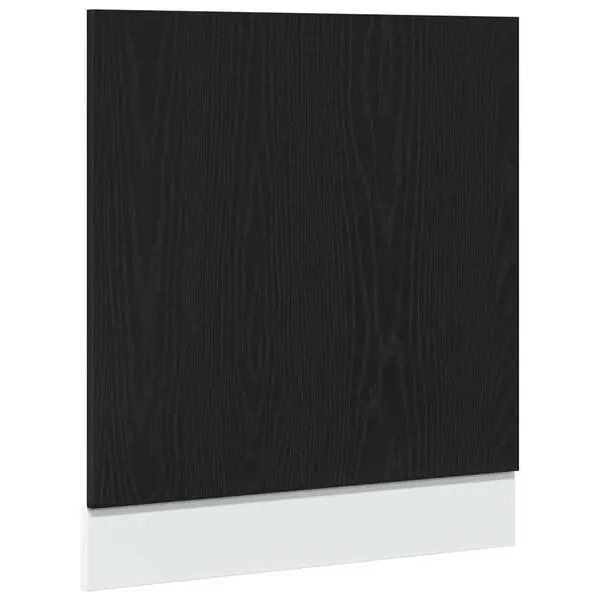 vidaXL Diskmaskinspanel &lLyon&r svart ek 60x1,5x67 cm konstruerat trä Bästa pris