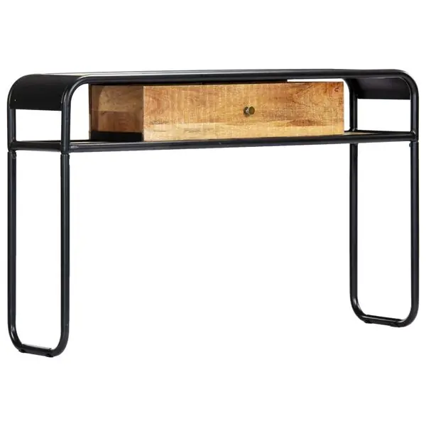 vidaXL Konsolbord 118x30x75 cm massivt mangoträ Billig