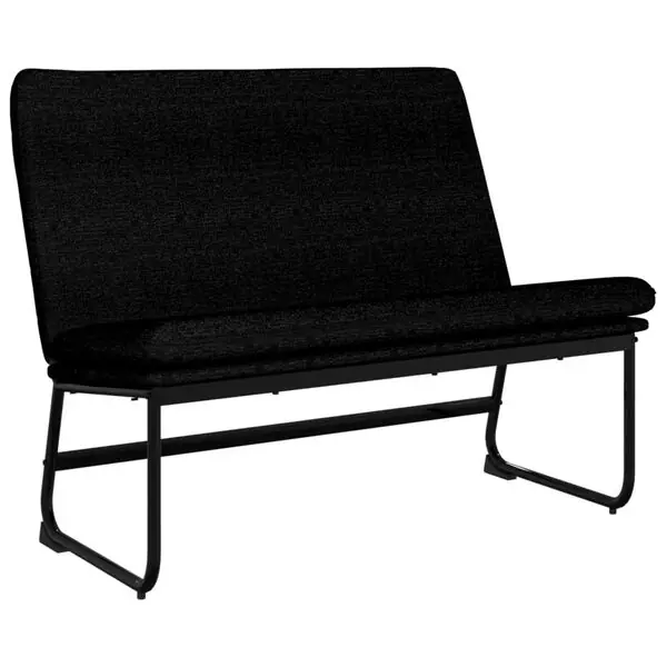 vidaXL Bänk svart 100x75x76 cm tyg Beställ idag