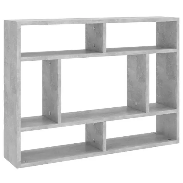 Erbjudande vidaXL Vägghylla betonggrå 75x16x55 cm konstruerat trä