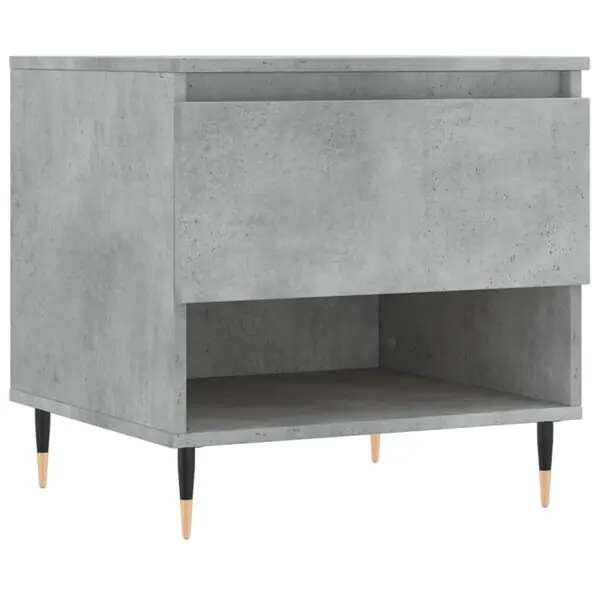 Erbjudande vidaXL Soffbord betonggrå 50x46x50 cm konstruerat trä